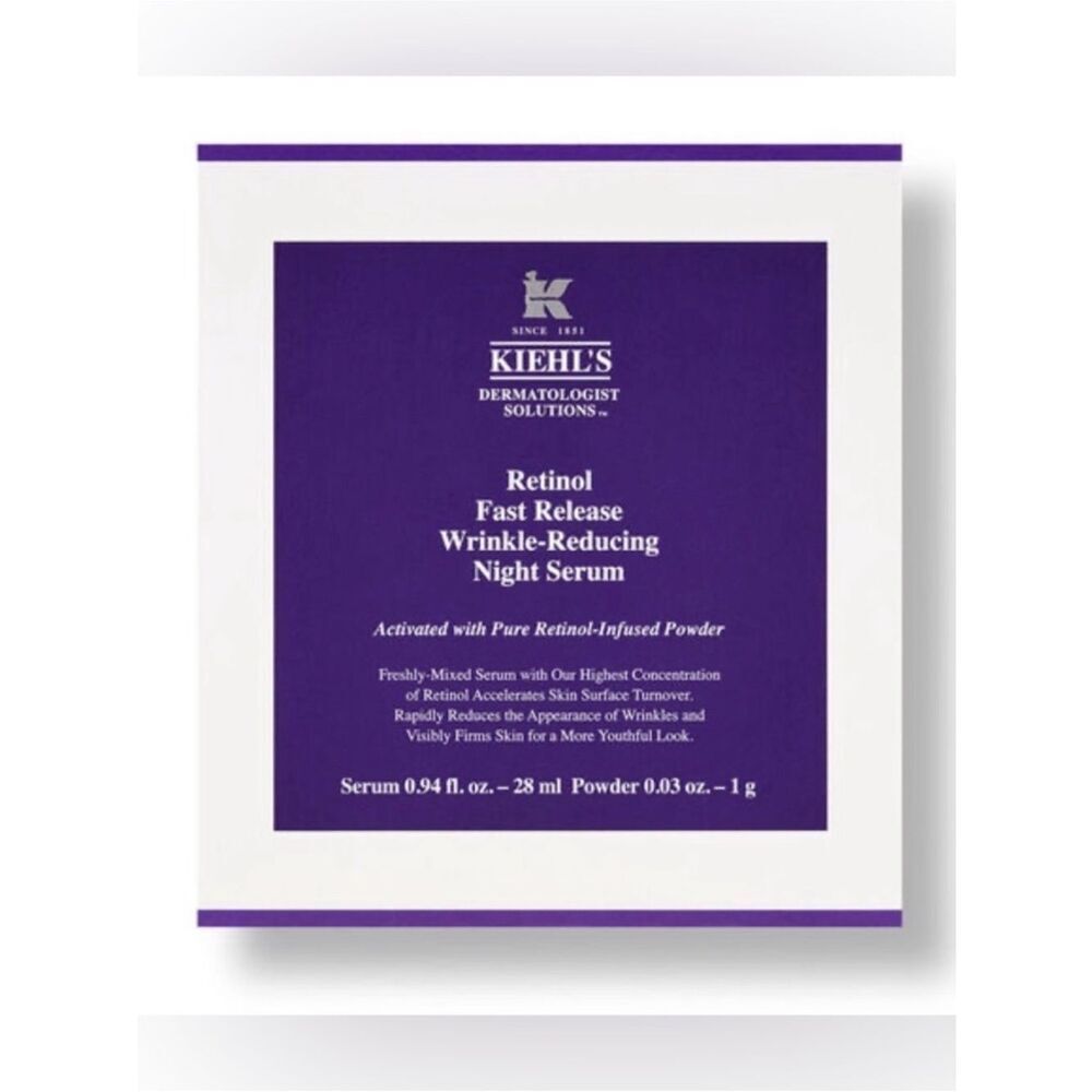 KIEHL'S Retinol fast release wrinkle reducing night serum $88 New in Box